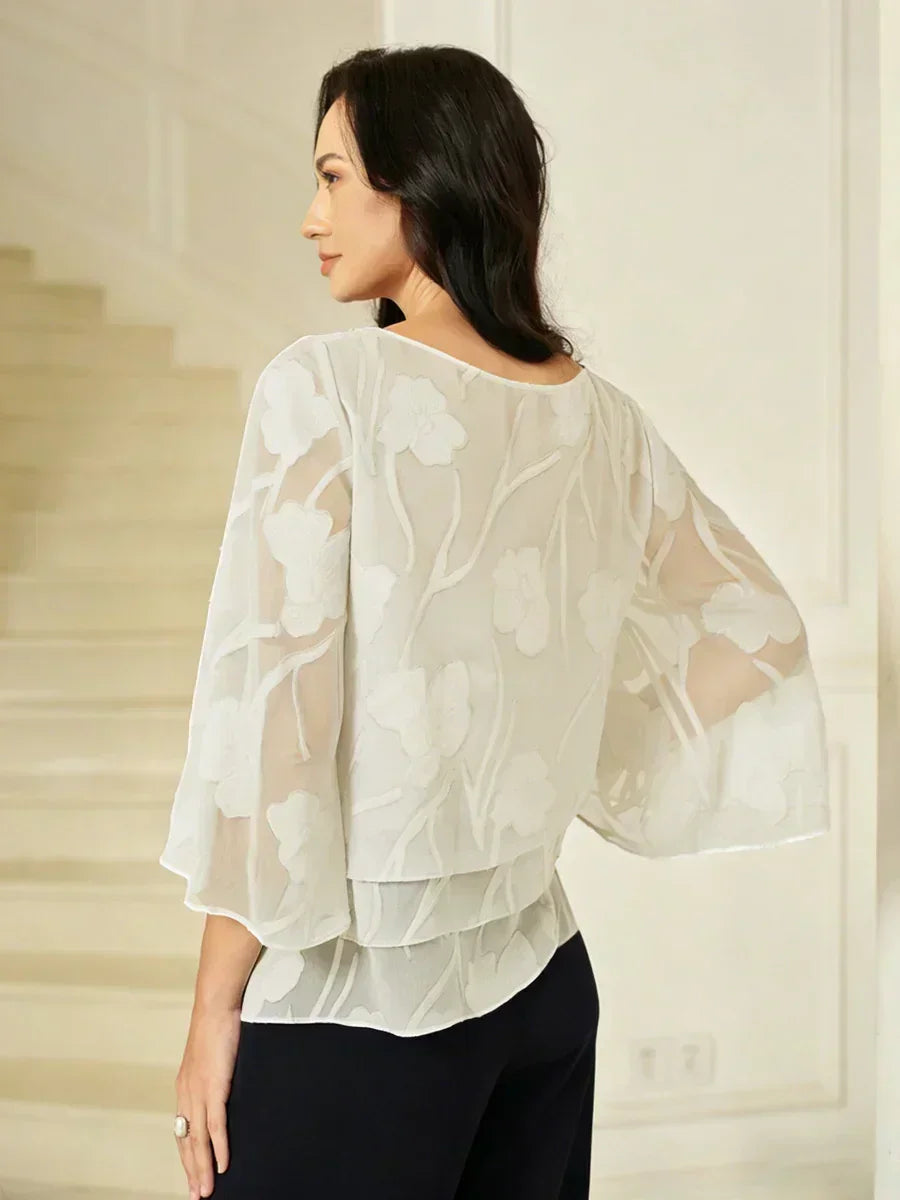 Chiffon Floral Layered Blouse