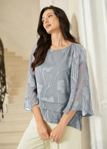 Chiffon Floral Layered Blouse