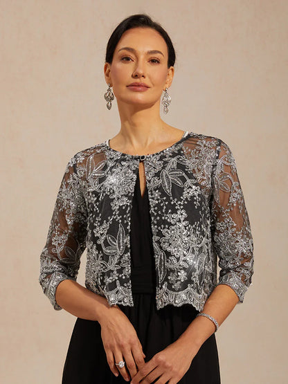 Transparante Chiffon Avondbolero