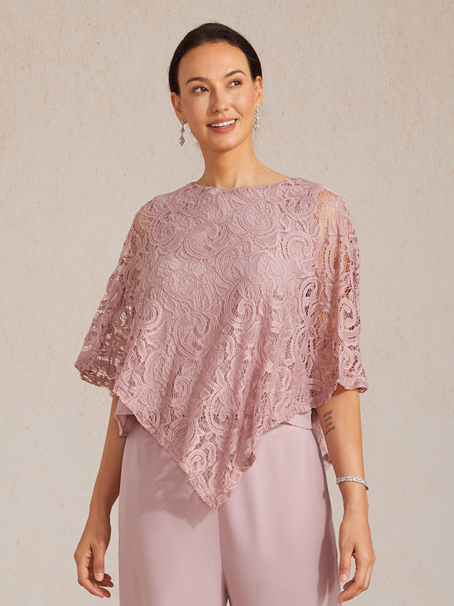 Elegant Lace Batwing Sleeve Top