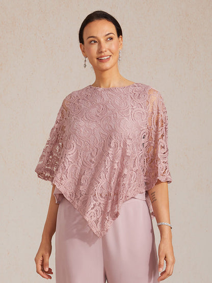Elegant Lace Batwing Sleeve Top