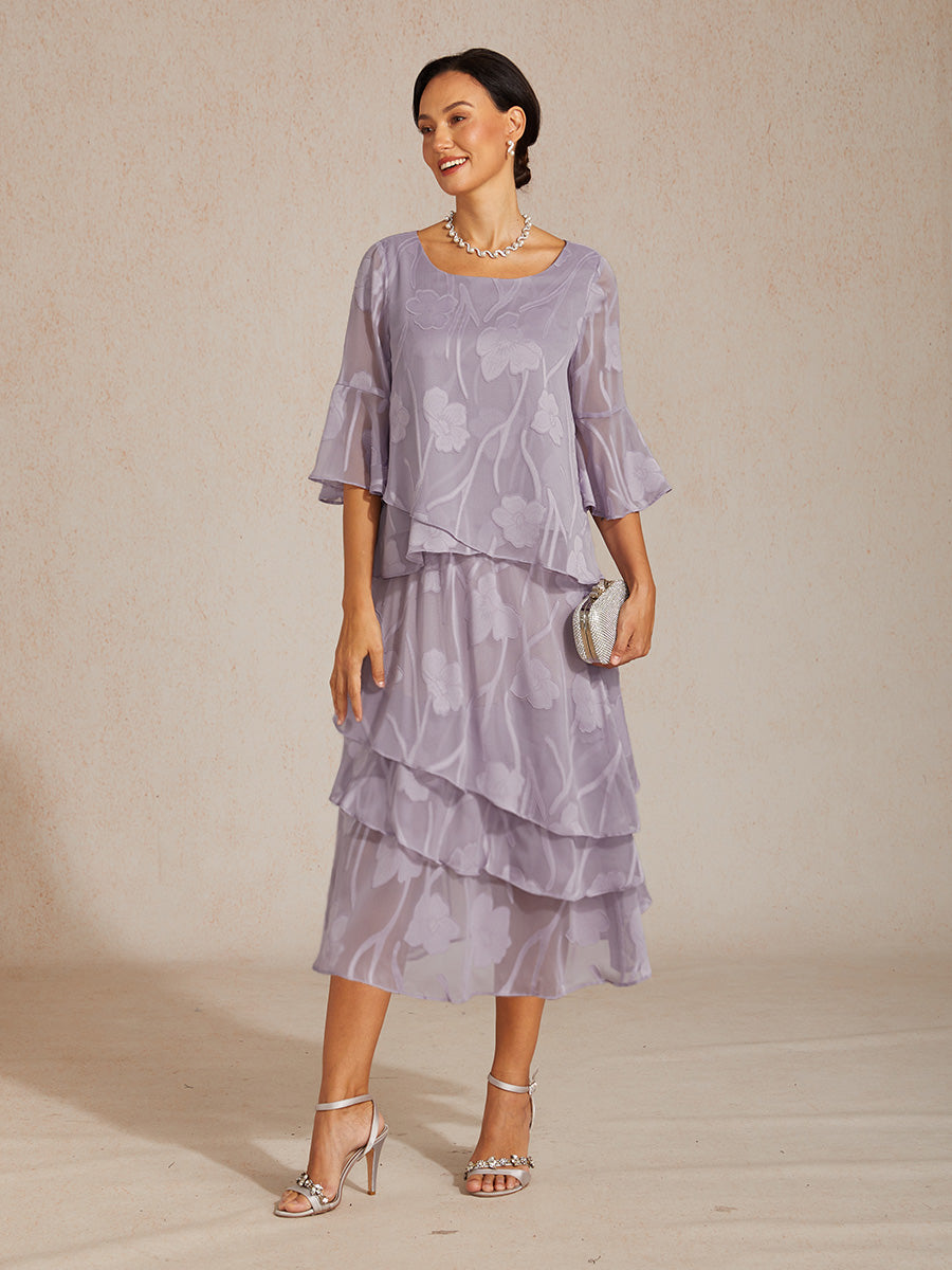 Feestelijke Chiffonblouse Met Asymmetrische Zoom
