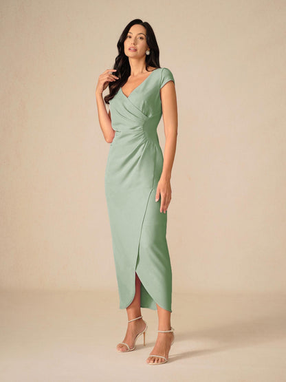 Elegant Wedding Wrap Dress