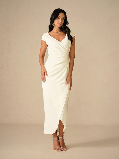Elegant Wedding Wrap Dress