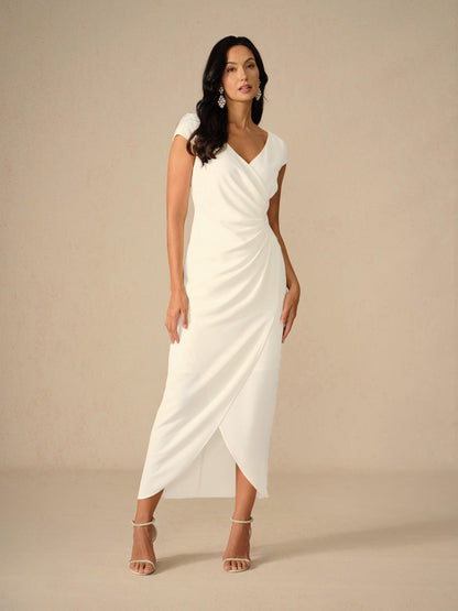 Elegant Wedding Wrap Dress