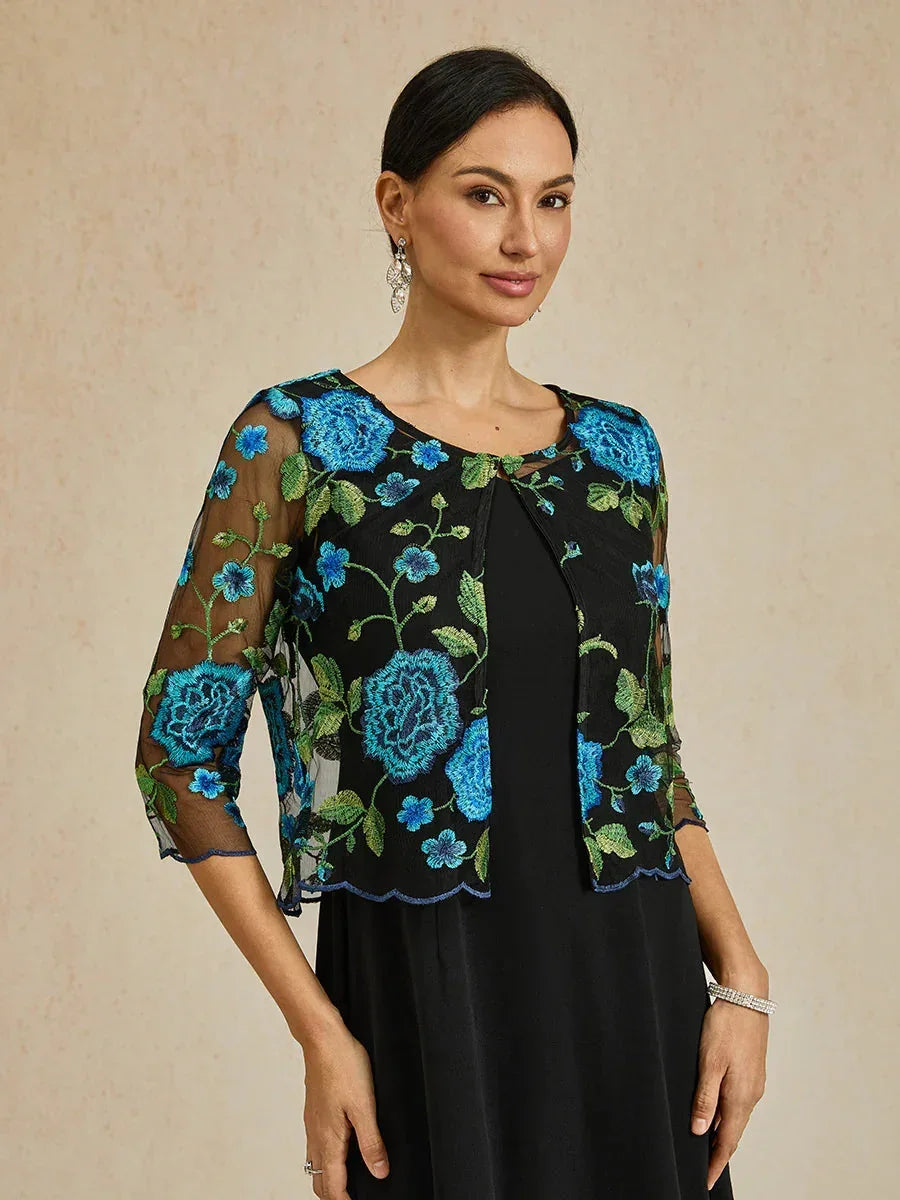 ジャケット・アウター MEDI LACE EMBROIDERY COLLAR JACKET MEDI LACE EMBROIDERY COLLAR JACKET