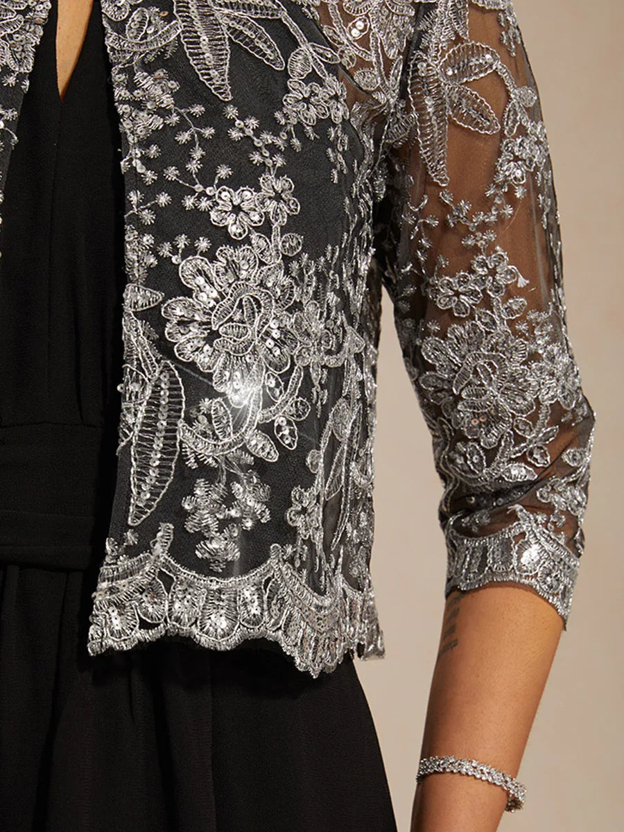 Transparante Chiffon Avondbolero