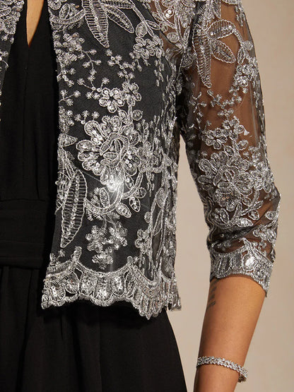 Transparante Chiffon Avondbolero