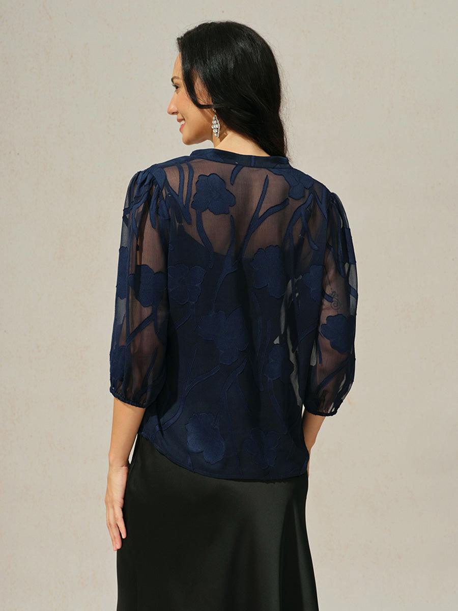 Floral Chiffon Shirt Set