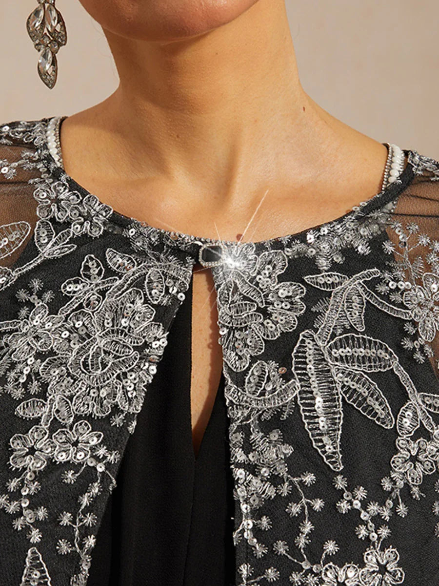 Transparante Chiffon Avondbolero