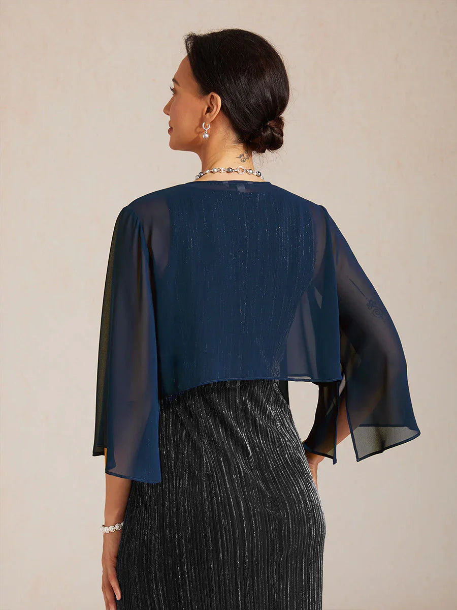 Sheer Chiffon Evening Cover Up