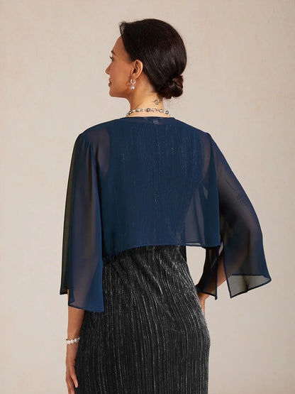 Sheer Chiffon Evening Cover Up