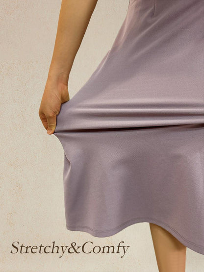 Robe fourreau mi-longue sans manches