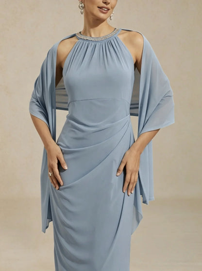 Langer Schal aus Stretch-Mesh