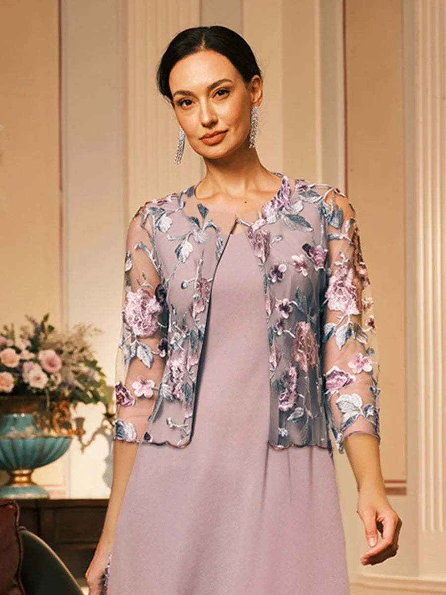 Floral Embroidered Lace Jacket With Scallop Detail – msglamor
