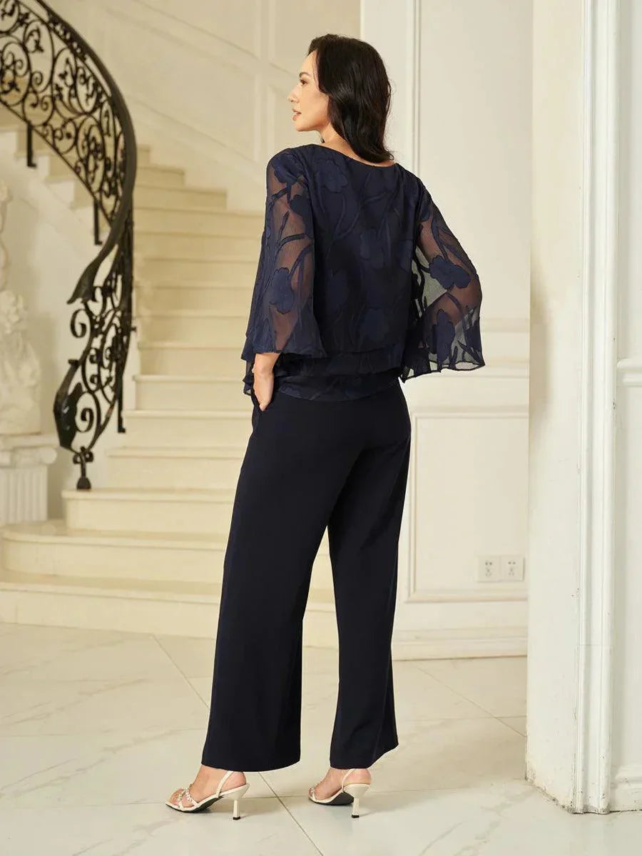 Chiffon Bloemenlaagjes Blouse