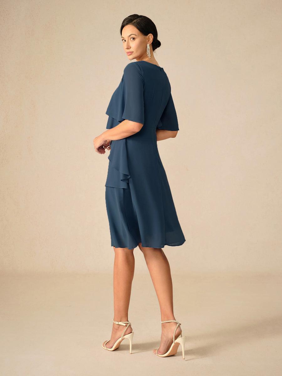 Elegant Layered Chiffon Dress