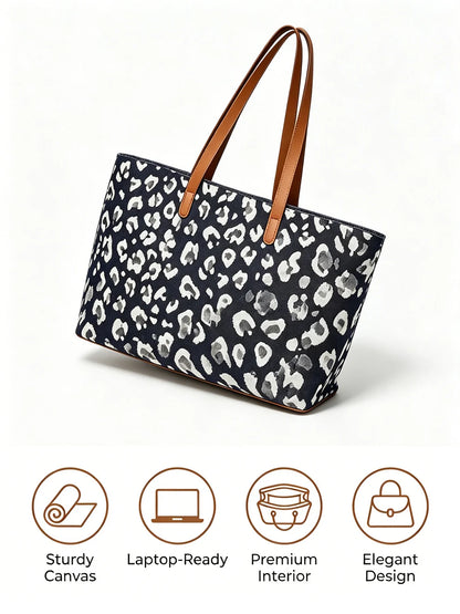 Leopard Print Tote Bag