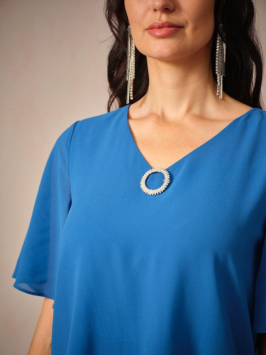 Tiered-Midi-V-Neck-Short-Sleeve-Dress-Royal-Blue-S13301652