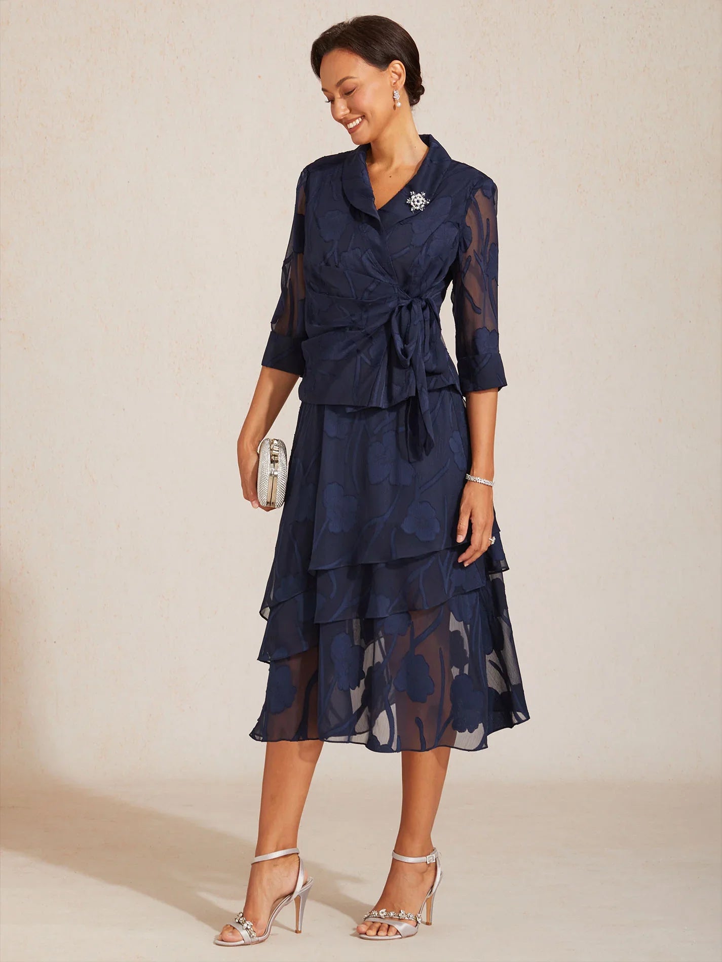 Elegante Bloemen Chiffon Blouse