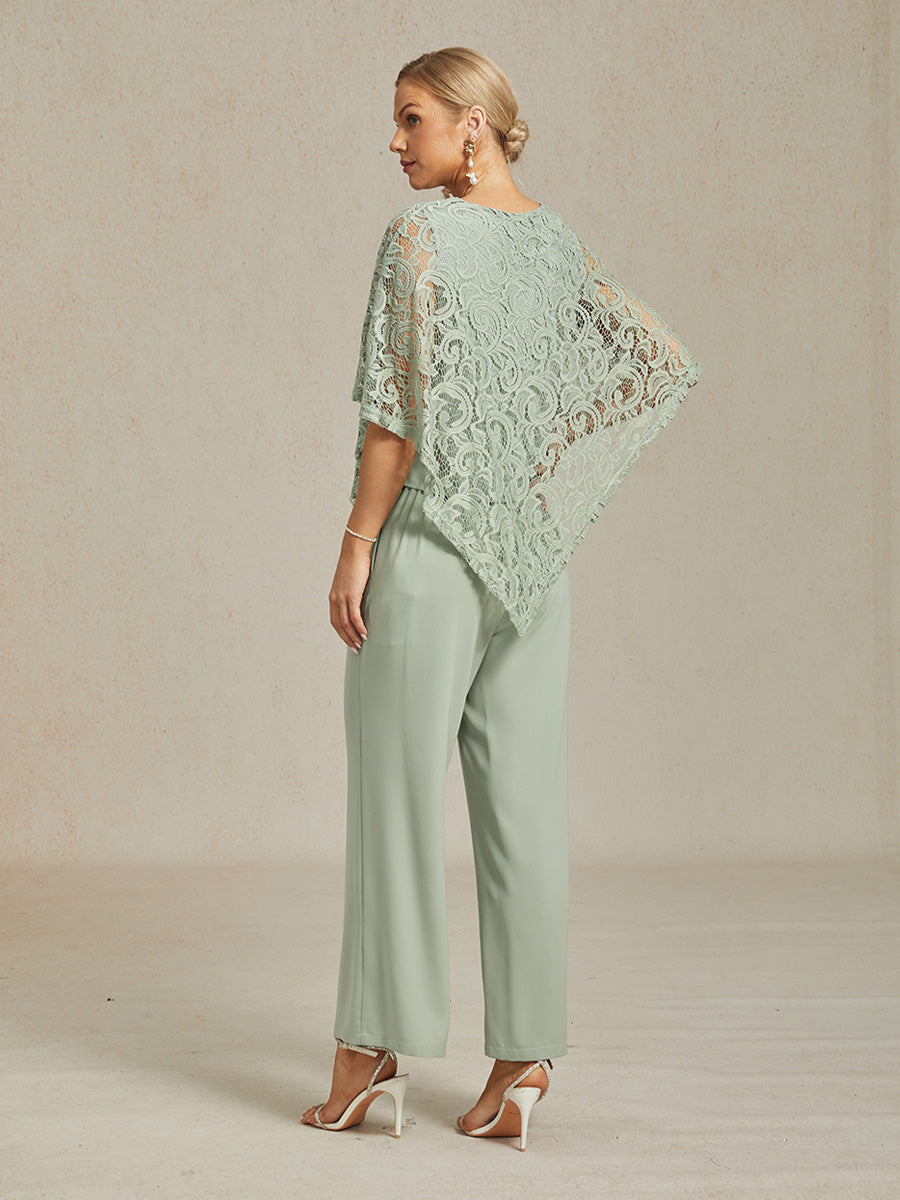 Elegant Lace Batwing Sleeve Top