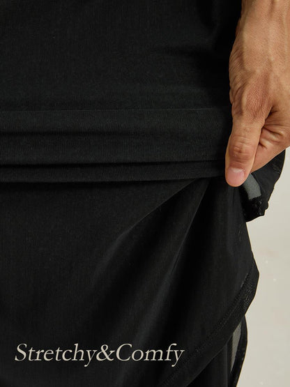 Elegantes Abendkleid mit verzierten Volantärmeln