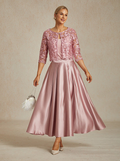 Floral Embroidered Lace Jacket With Scallop Detail