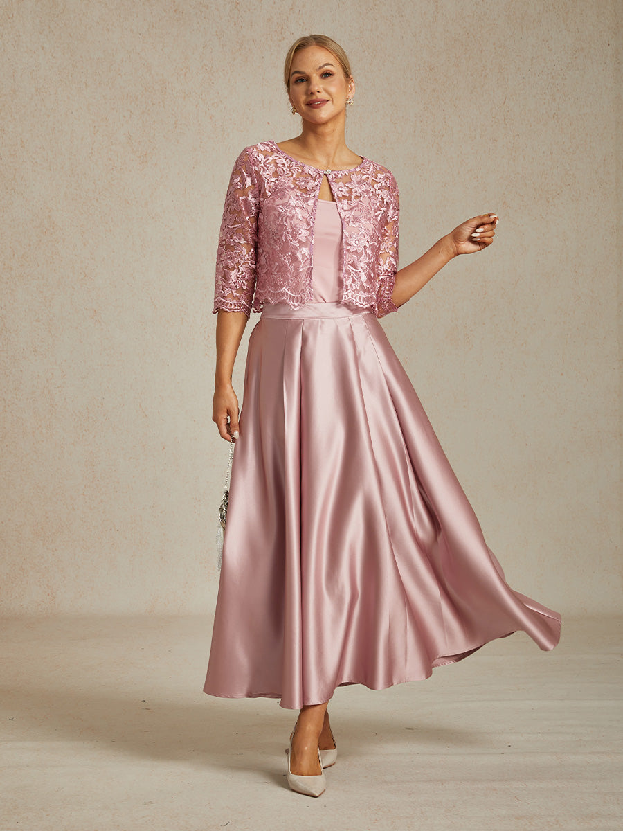 Floral Embroidered Lace Jacket With Scallop Detail