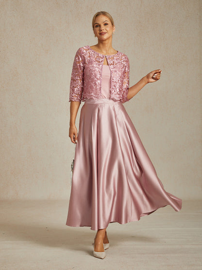 Floral Embroidered Lace Jacket With Scallop Detail