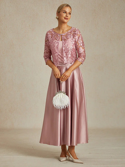 Formal Satin A-Line Ballgown Skirt with Pockets