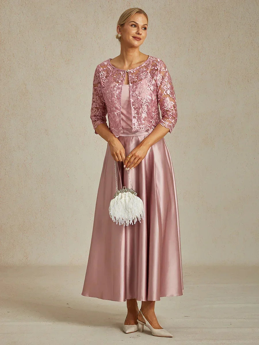 Formal Satin A-Line Ballgown Skirt with Pockets