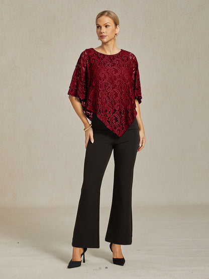 High Stretch Bootcut Pants with Slimming Leg Shape and Mid Rise with Pockets
