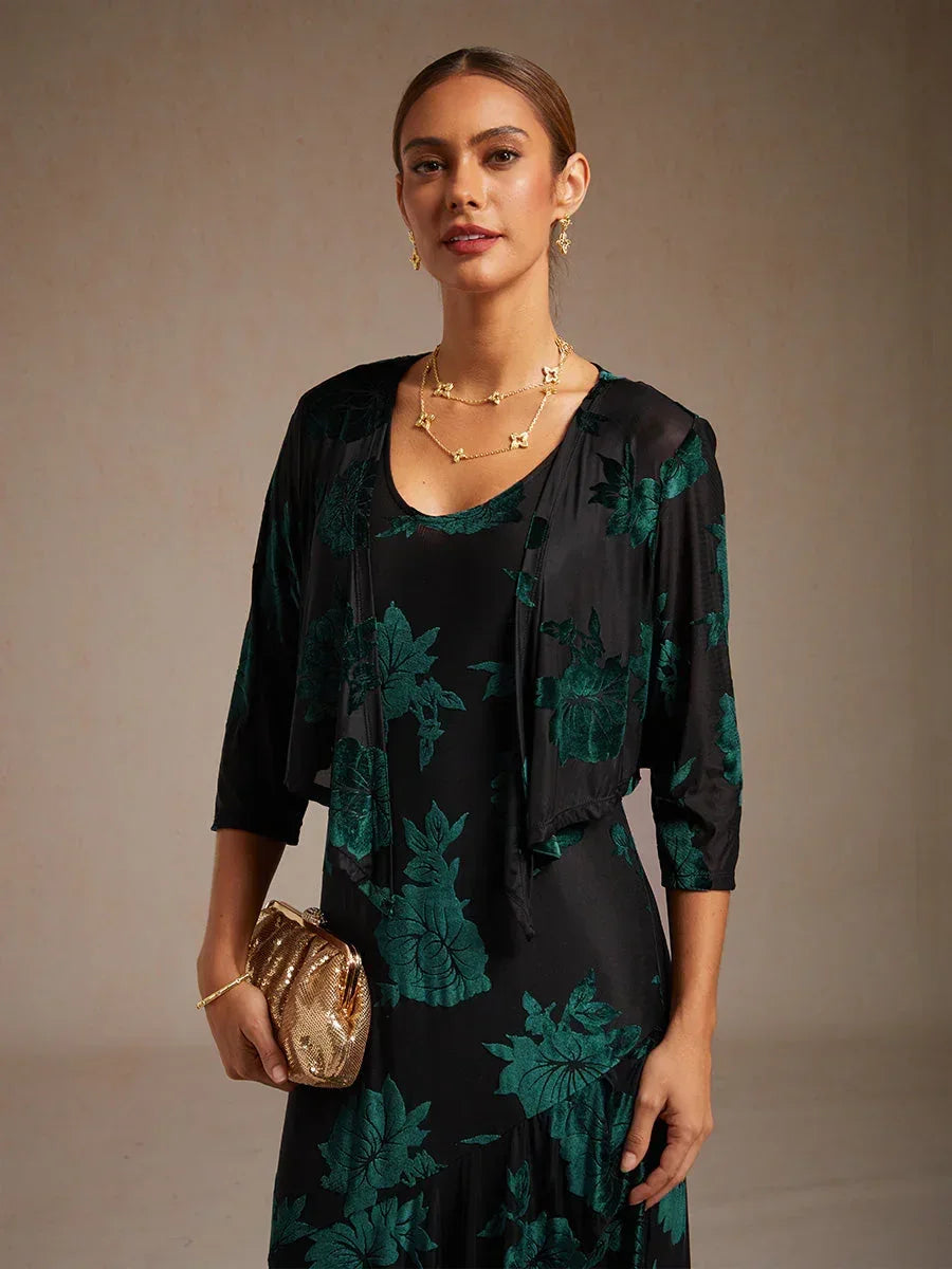 shrug for dresses cocktail Women's Short Sleeve Open Front Soft Chiffon Cardigan Evening gift for mom WOMLAYOUT Women's Velvet Shrug for