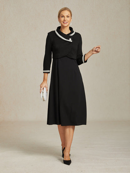 Elegant Stretch Beaded Jacket with Two-Way Styling