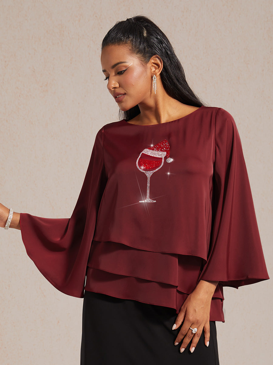 Chiffon Floral Layered Blouse