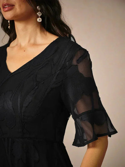 Floral Midi Semi Formal Dress