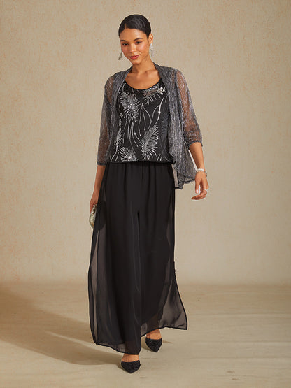 Sequins Vest Evening Tops