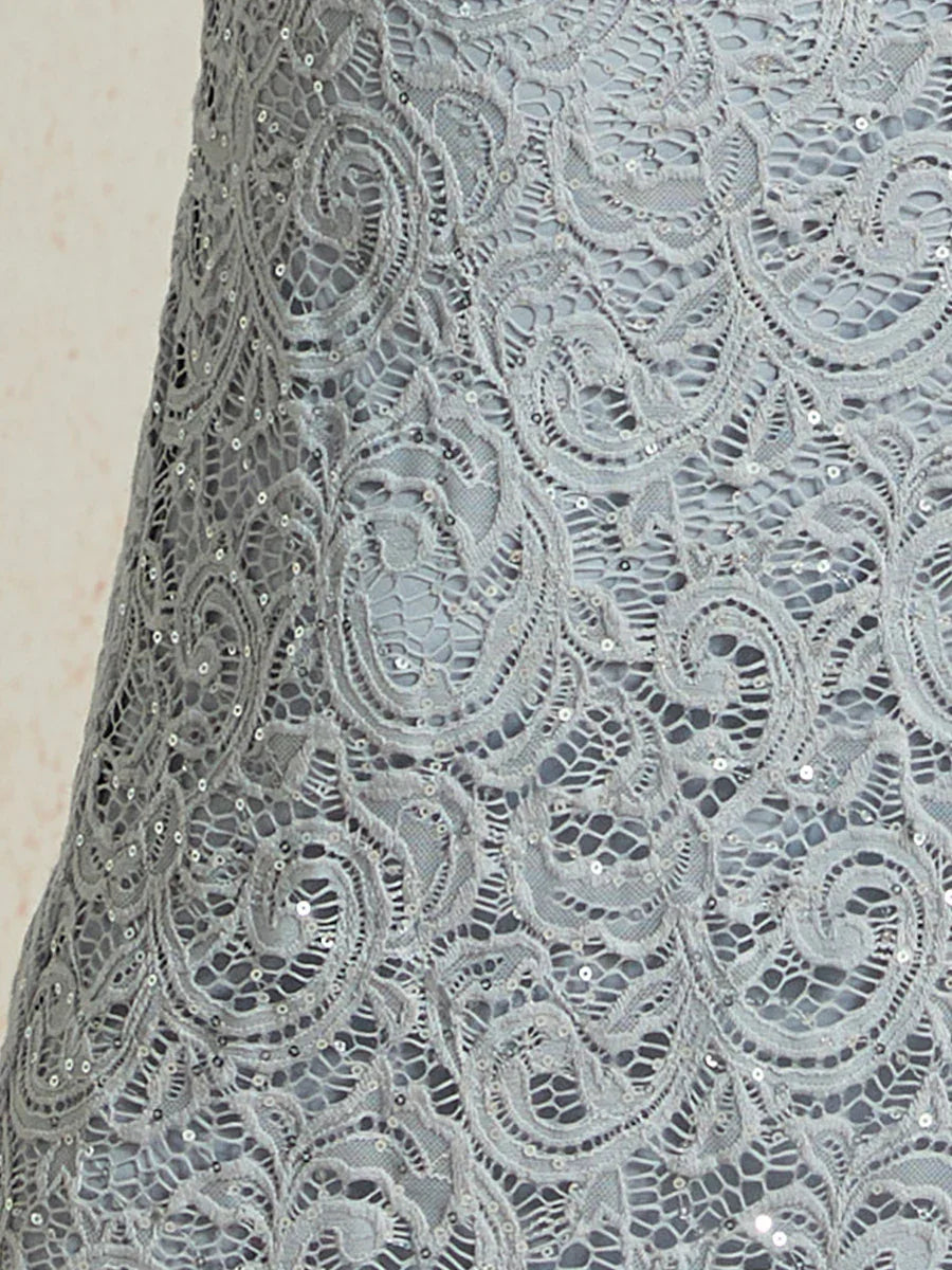 Stretch Lace Sequin Jacket with 3/4 Sleeves