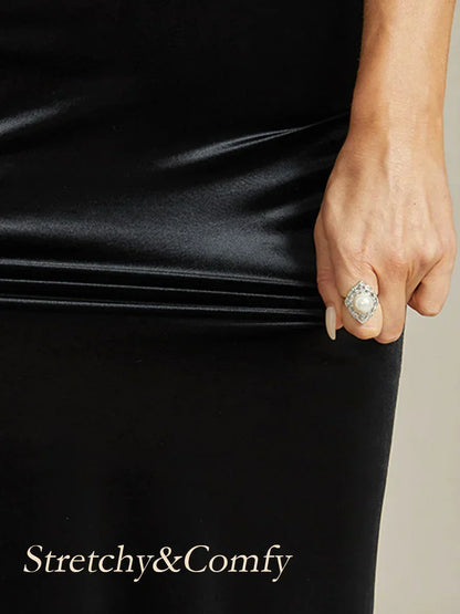 Velvet Peplum Blazer with Satin Collar