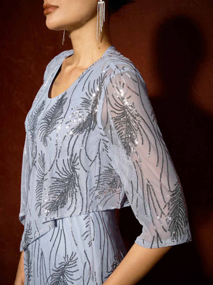 Vintage Mesh Sequin Short Shrug