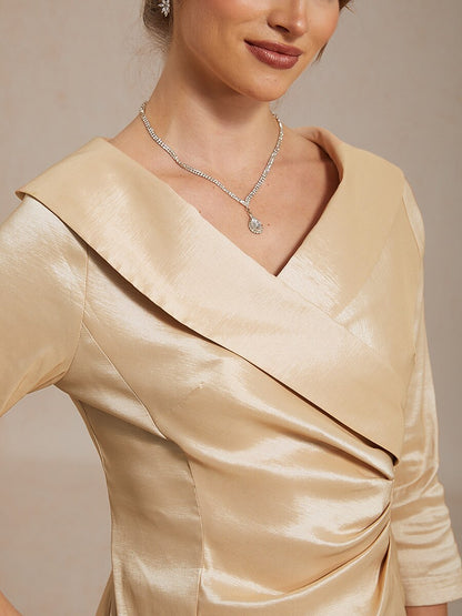 Sheath Stretch Taffeta Dress