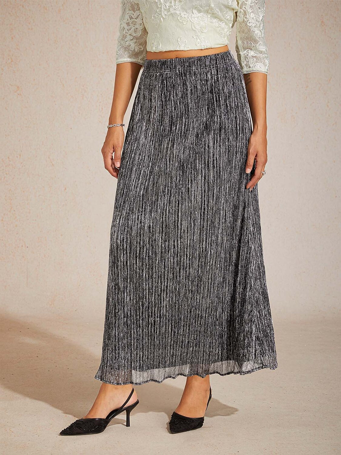 Chiffon A Line Maxi Skirt