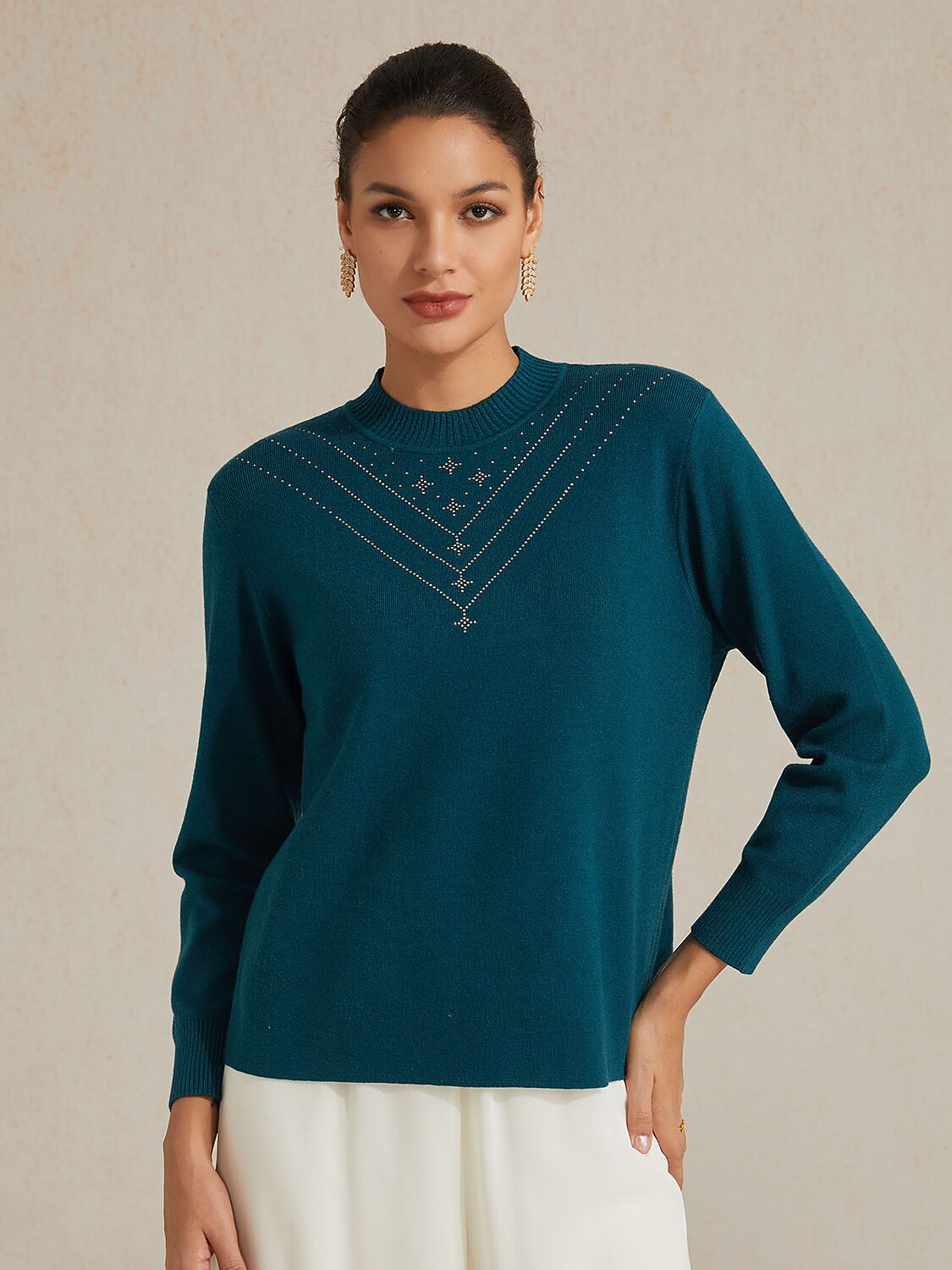 Jacquard Sweater Twinset