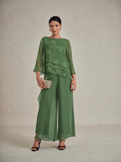 Chiffonbluse mit Blumenmuster