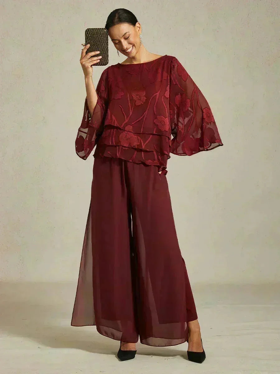 Chiffon Floral Layered Blouse