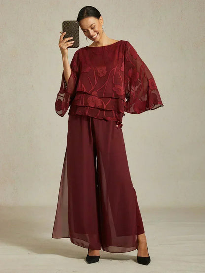 Chiffon Floral Layered Blouse