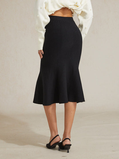 High-stretch Nylon Mermaid Knit Skirt