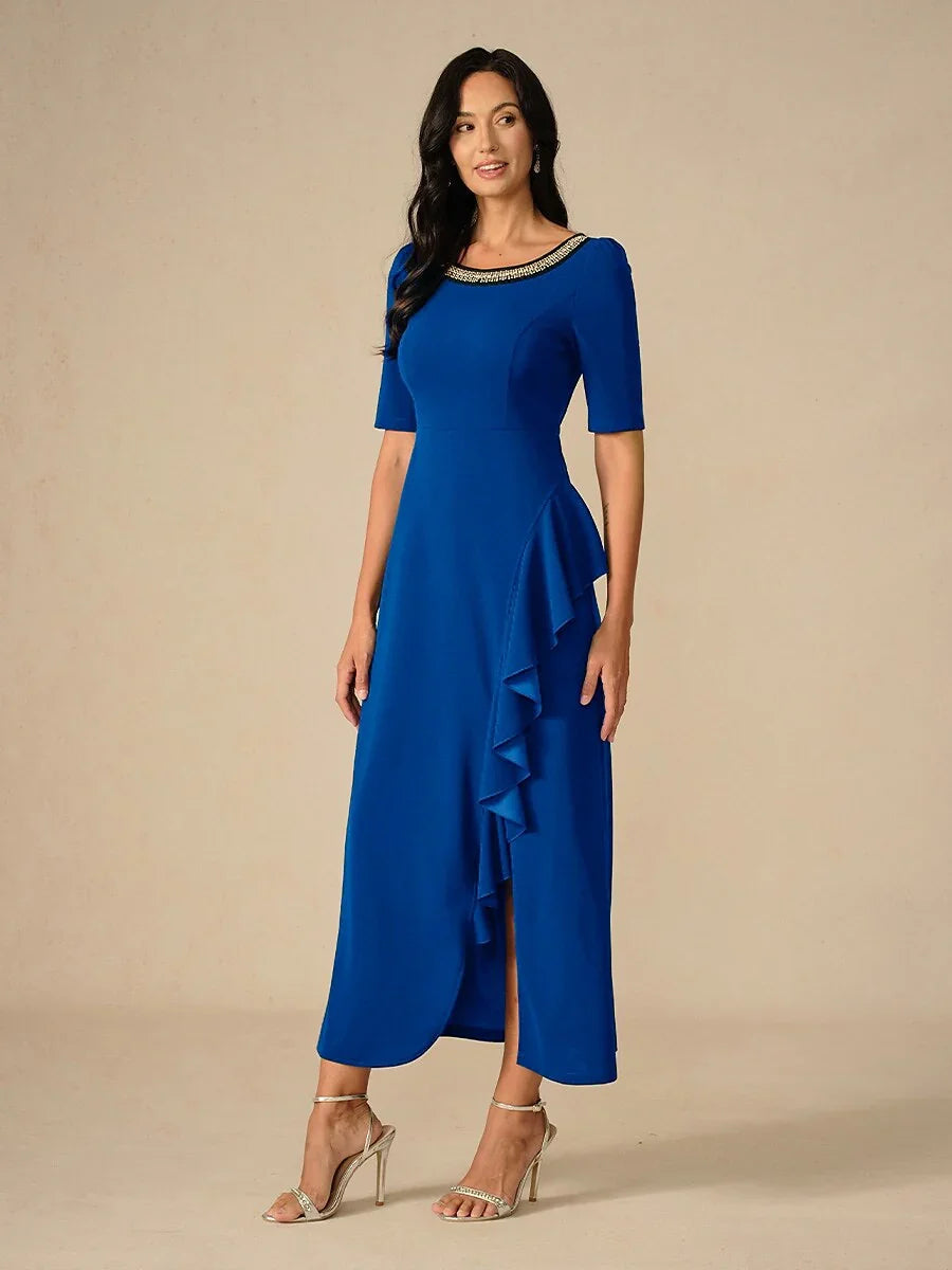 Elegant Ruffle Maxi Dress