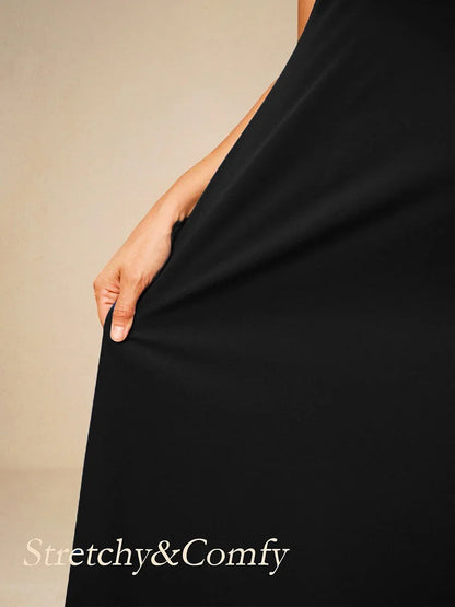 Elegant Ruffle Maxi Dress