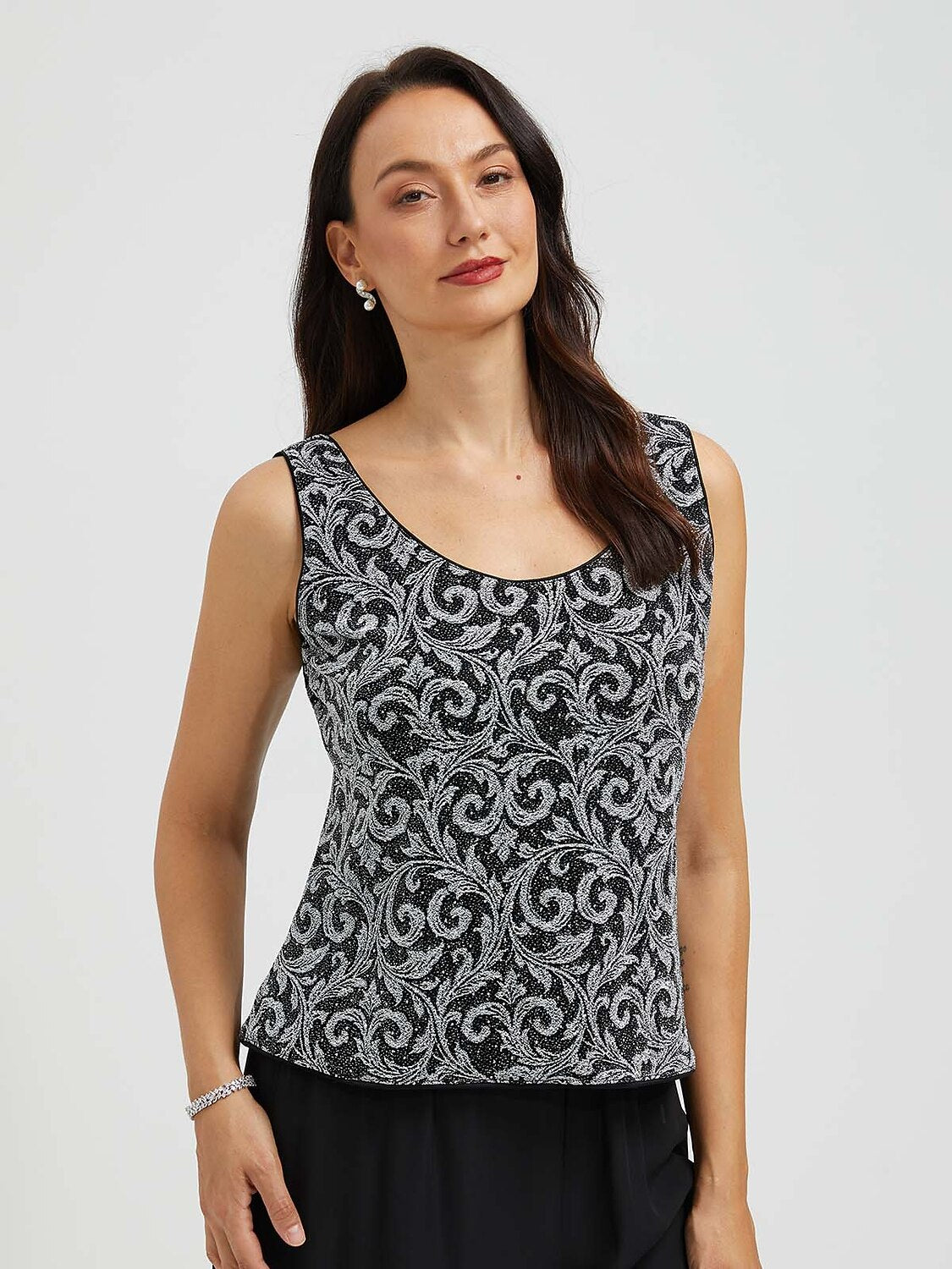 Paisley Mandarin Collar Twinset